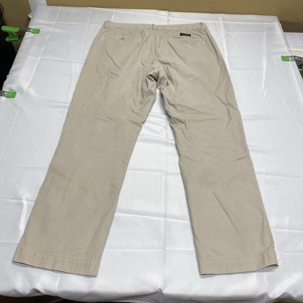 Banana Republic Aiden Chino Khaki Beige Pants Mens 36x32